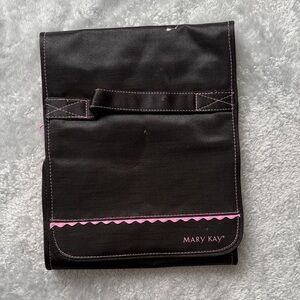 Mary Kay Black and Pink Roll Up Hanging Travel Makeup Organizer Bag
